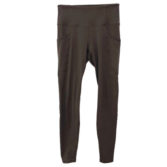 Quince Ultra-Soft High-Rise Pocket Legging in Olive - Picture 3 of 7